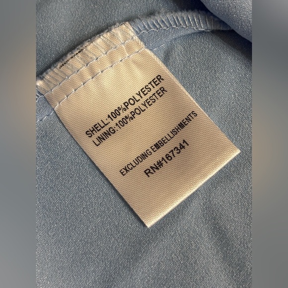 Hello Molly Elegant Blue Sleeveless Dress Sz M - Picture 8 of 8